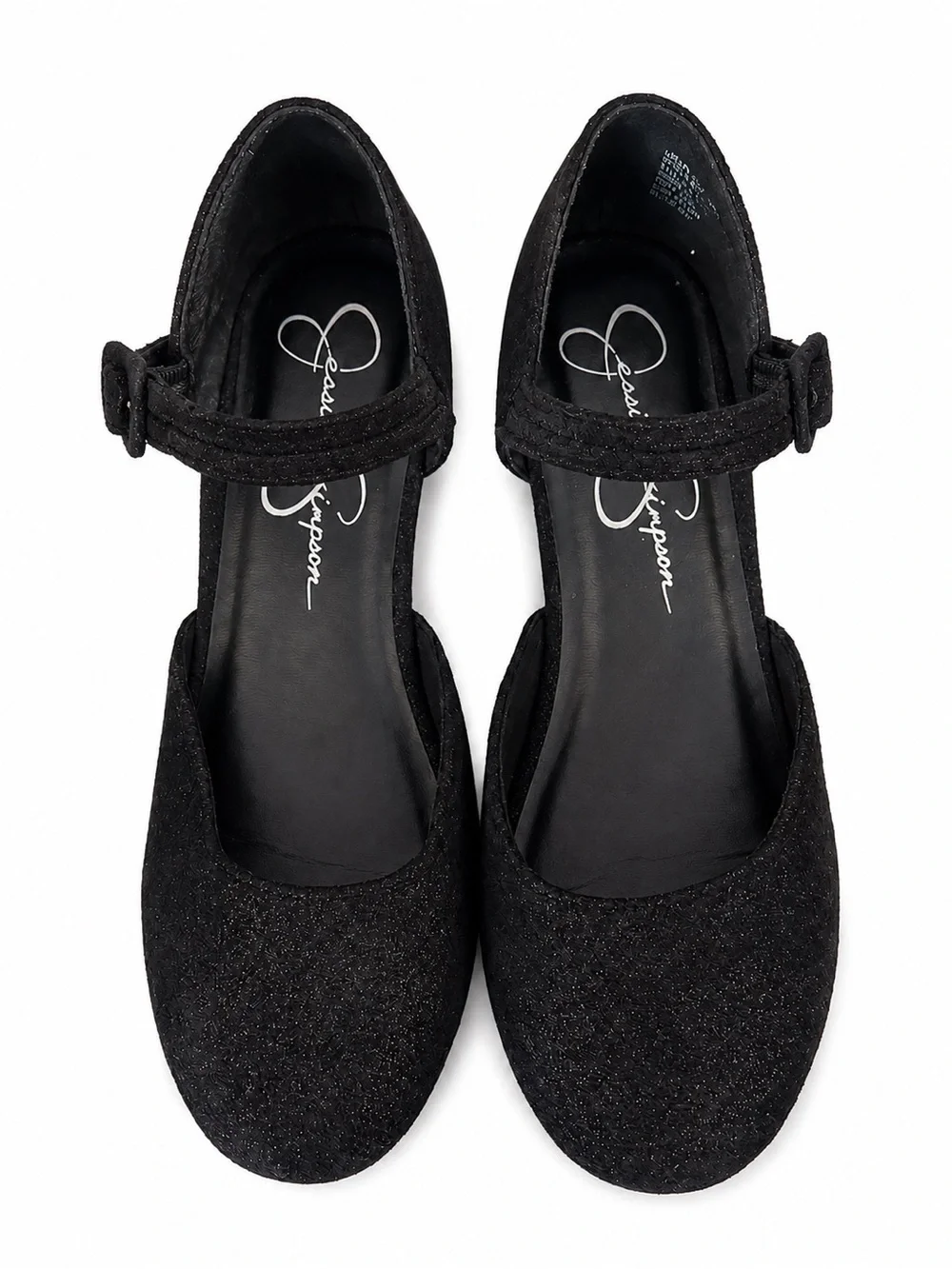 Jessica Simpson Black Glitter Mary Jane Shoes – Women’s Size 5